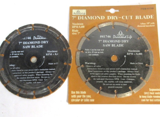 Lot of 7" Diamond Saw Blades