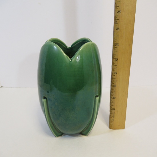 McCoy Green Art Deco Tulip Bulb Planter