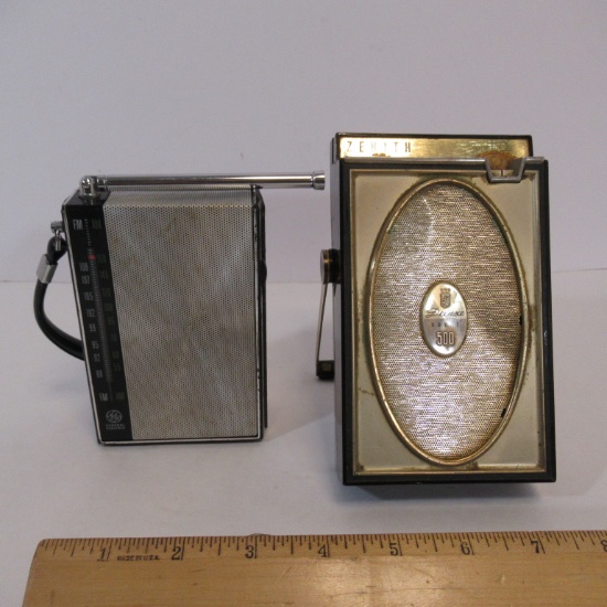 Vintage GE & Zenith Transistor Radios
