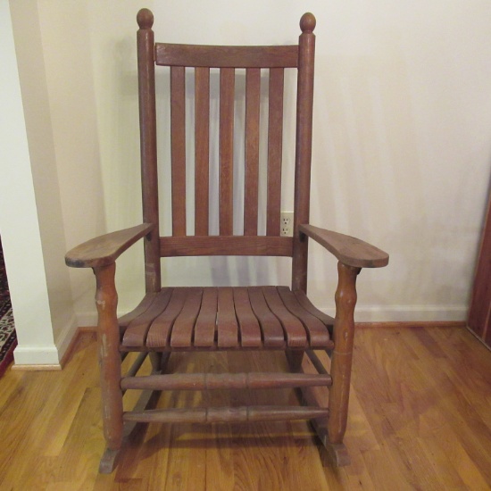 Oak Porch Rocker - Well constructed