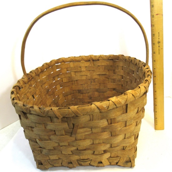 Primitive Large Split Oak Splint Basket