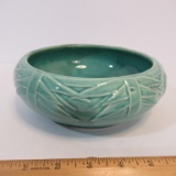McCoy (matches #1) Blue/Green Round Planter - Grass Design