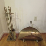 Fireplace Tool Set & Log Holder