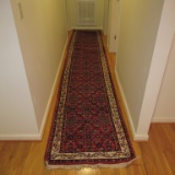 Rug - Fringed Hall Runner - Red Background