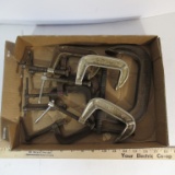 8 Assorted C-Clamps