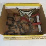 12 Assorted C-Clamps
