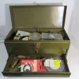 Metal Tool Box Full of Misc Tools