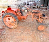 Allis Chalmers G Tractor with Plows
