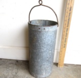 Wood Bottom Bucket with Ring Bail Handle