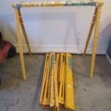 Lot of 5 Metal Sawhorses