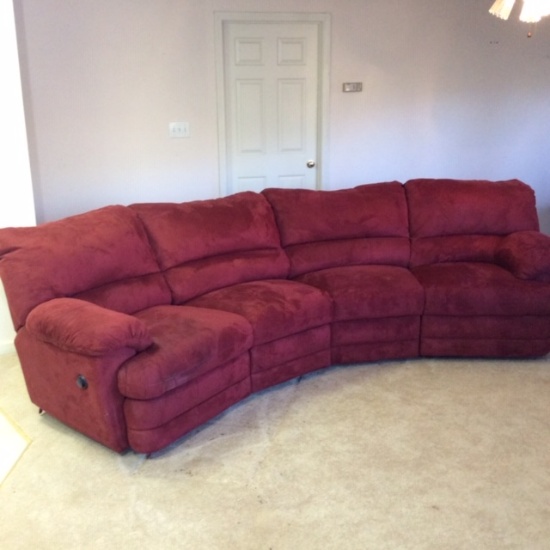 Entertainment Sectional Sofa w/2 Recliners