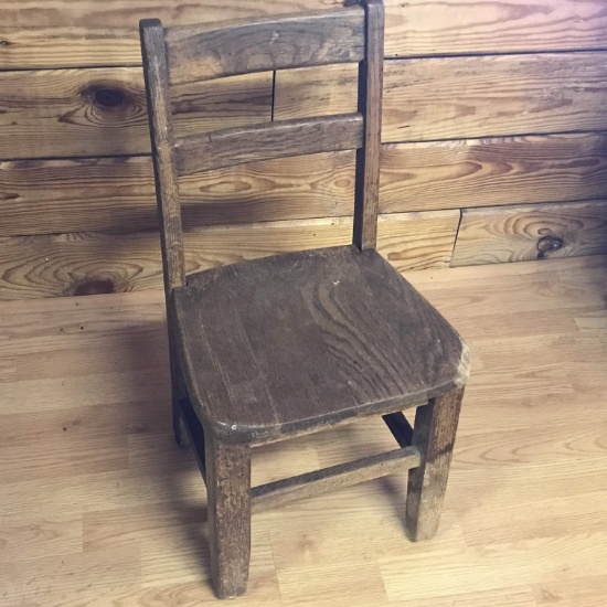 Small Vintage Wooden Children’s Chair