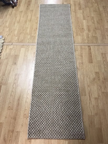 Beige & Brown Checkered Messina Area Rug