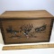 Wooden American Wildlife Box with Dovetailed Corners