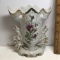 Vintage Porcelain Vase with Rose Design - Made in Japan