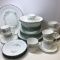 50 pc Corelle Corning Ware Dinner Set with Green Ivy Design