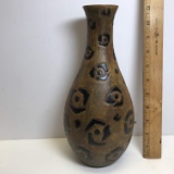 Carved Animal Print Vase