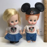 Pair of Vintage Horsman Mouseketeer Dolls