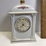1993 PS Limited Edition Porcelain Clock with Floral & Gilt Design