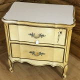 French Provincial 2 Drawer Night Stand