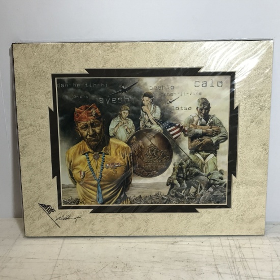 “Visions of Valor” Native American Print Hand Signed by David C. Behrens