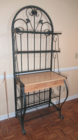 NICE Metal Baker's Rack w/4 Shelves & 2 Drawers