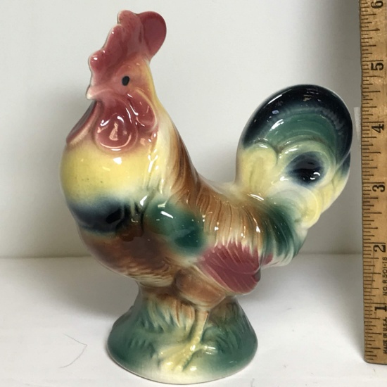 Vintage Royal Copley Porcelain Rooster Figurine