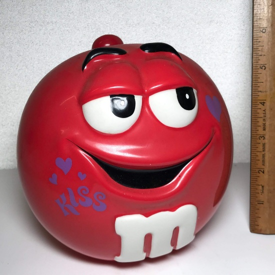 RED M&M Personal Size Lidded Jar by Galerie