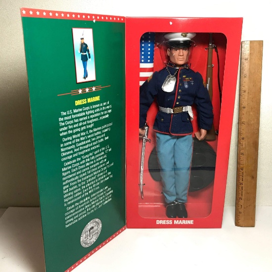 1996 Limited Ed. Collector’s Special GI JOE Dress Marine by Hasbro Collectible Doll in Original Box