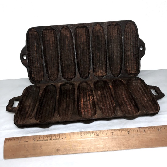 Antique Cast Iron Corn Stick Pans