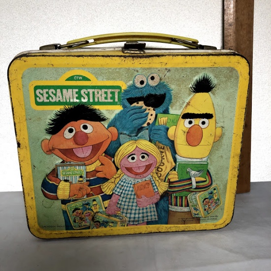 Vintage Metal Sesame Street Lunchbox