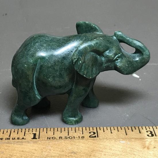 Small Alabaster Elephant Figurine