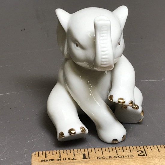 Lenox Elephant Figurine with Gilt Accent