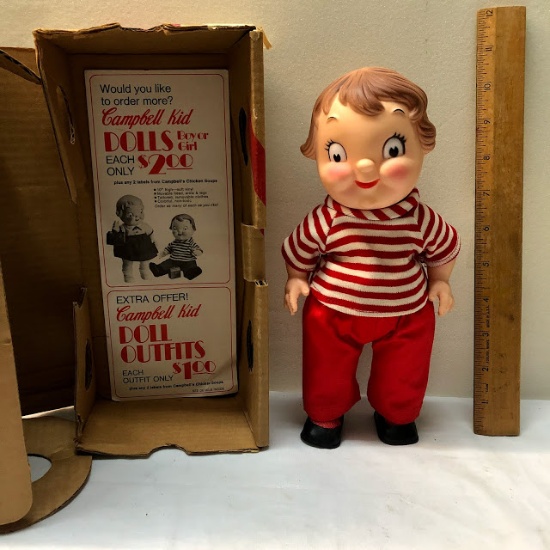 70’s Campbell’s Kid “Boy” Doll In Original Box From Company