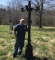 Awesome 8 Foot Tall Metal Multi Light Lamp Post
