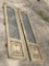 Pair of Antique Wooden Doors with Stenciling & Glass Panels