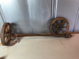 Vintage Axle with Wheels
