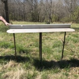 Stainless Steel Outdoor Bar with Metal Posts