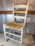 Vintage Painted Wooden Ladder Back Chair