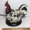 Adorable Rooster Lamp Made with Molded Resin