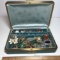 Vintage Jewelry Box Full of Vintage Pins & Clip-on Earrings