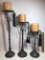 Set of 3 Pedestal Candle Holders