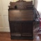 Nice Antique Oak Slant Front Secretary with Dove Tailed Drawers