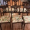 Set of 6 Duncan Phyfe Style Harp Back Dining Chairs
