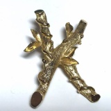 Vintage Gold Tone Signed Sarah Coventry “K” Pin