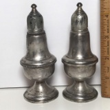 Pair of Vintage Empire Weighted Sterling Silver Salt & Pepper Shakers