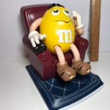 1999 M&M Man In Reclining Chair With Remove Candy Dispenser