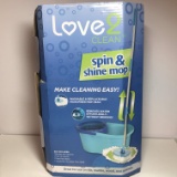Love2 Clean Spin & Shine Mop Set in Box