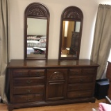 Vintage Link-Taylor Dresser with Double Mirrors