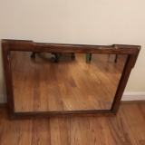 Vintage Mirror with Wooden Frame